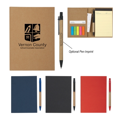 60 Page Lined Notebook with Sticky Notes and Sticky Flags